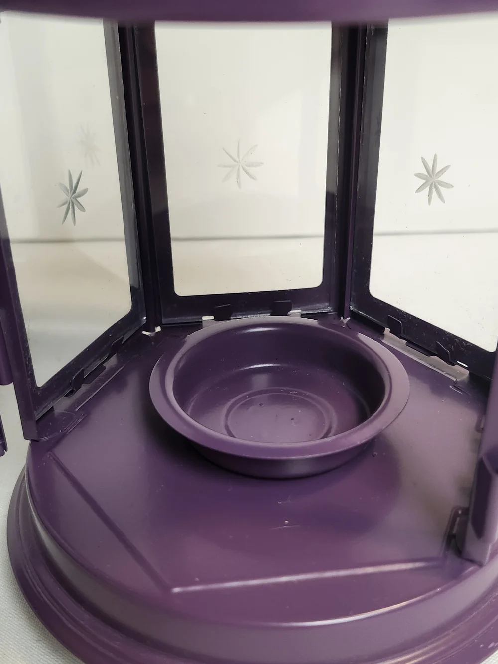 IKEA Purple Star-Cutout Metal Lantern